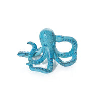 LANGS Cast Iron Blue Octopus Ornament 13.5x10cm