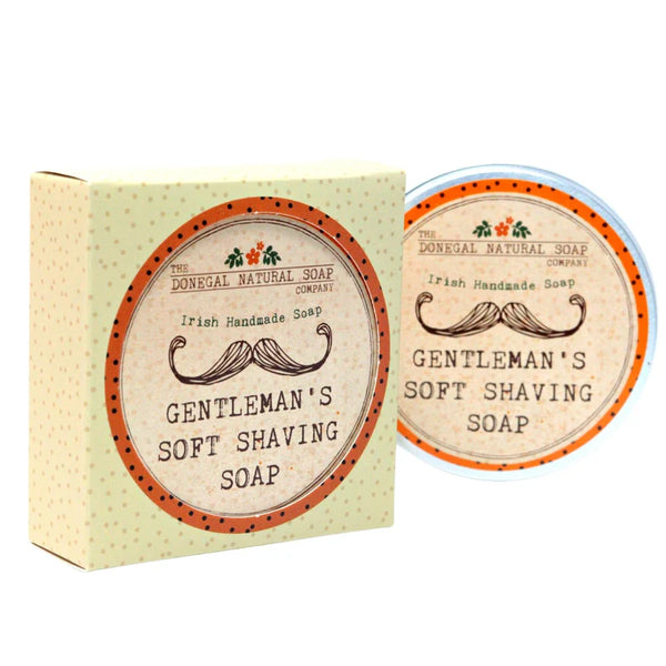 DONEGAL NATURAL SOAP Gentlemen's Soft Shaving Soap with Travel Tin 60g