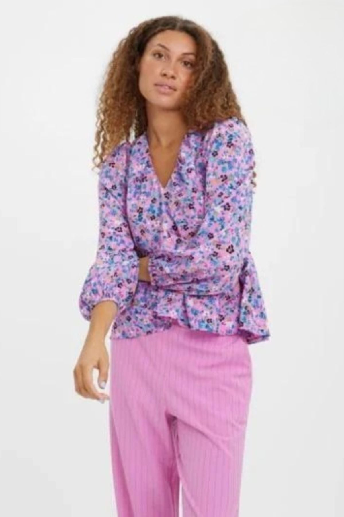 VERO MODA Floral Long Sleeve Blouse