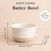 MASON CASH Rustic Charm Batter Bowl 2L