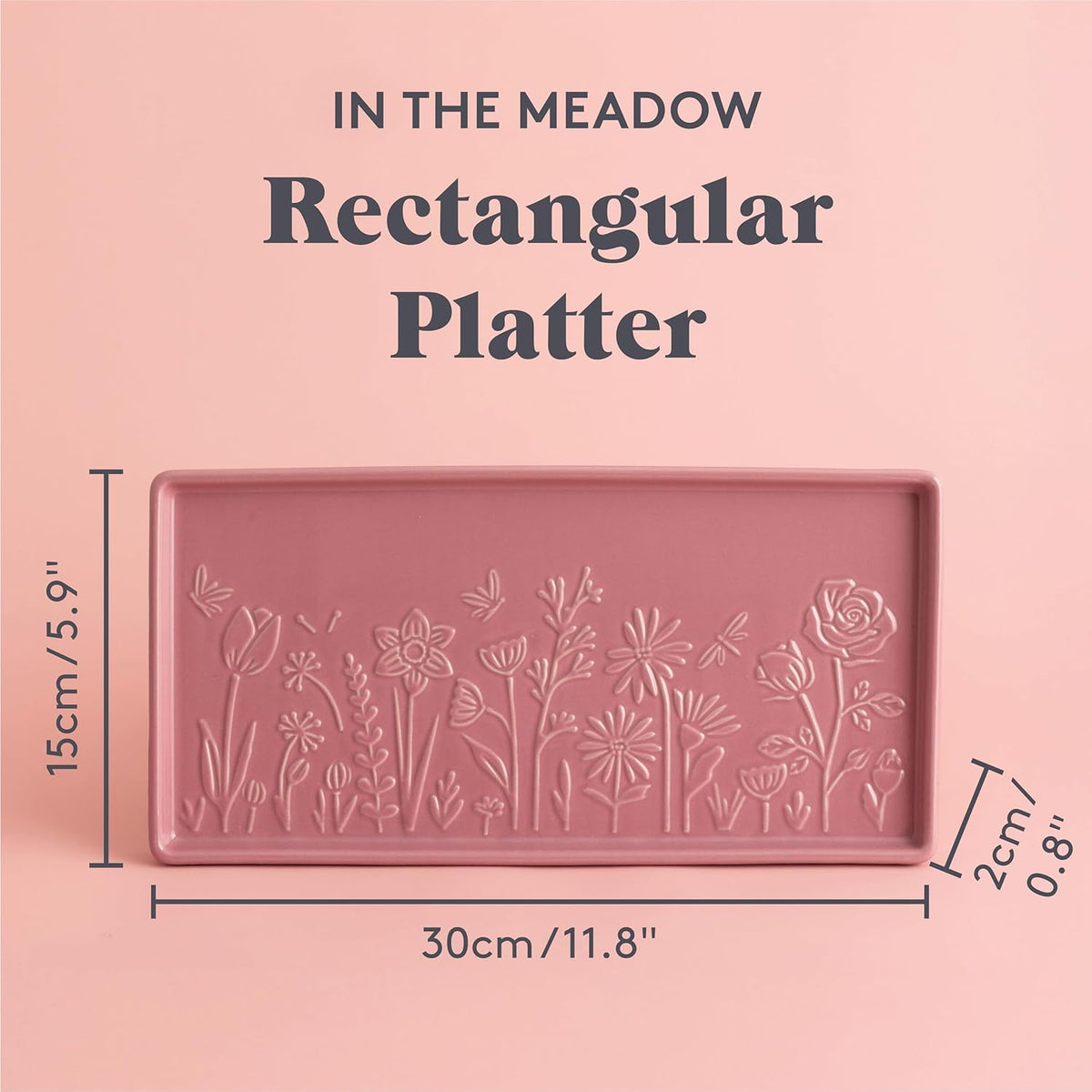 MASON CASH In The Meadow Rectangle Platter 30x15cm