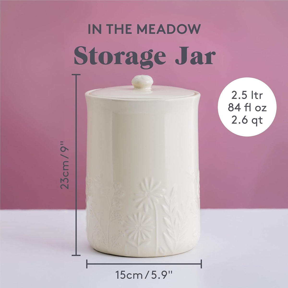 MASON CASH In The Meadow 2.5L Storage Jar 15x23cm
