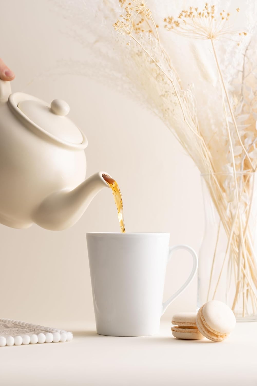 PRICE & KENSINGTON Matt Cream 6cup Teapot 1100ml