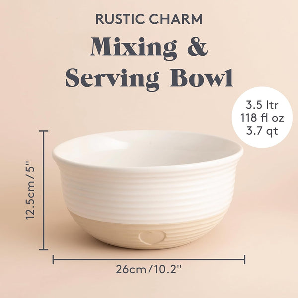 MASON CASH Rustic Charm Serve & Mixing Bowl 26cm