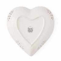 SPODE Christmas Tree Pierced Heart Dish