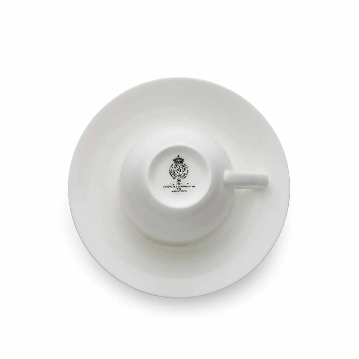 ROYAL WORCESTER Serendipity Set of 4 Teacups & Saucers