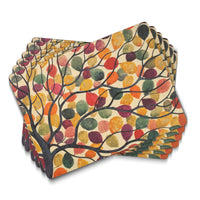 PIMPERNEL Dancing Branches 12Pc Placemat & Coaster Set