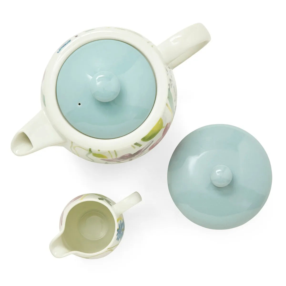 PORTMEIRION Water Garden 3 Piece Teapot Set in a Gift Box