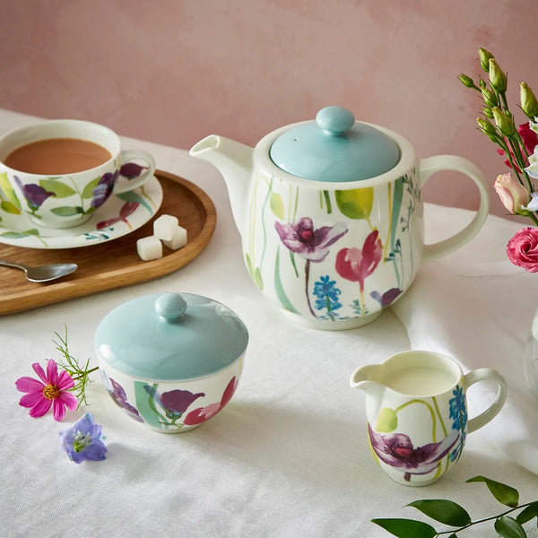 PORTMEIRION Water Garden 3 Piece Teapot Set in a Gift Box