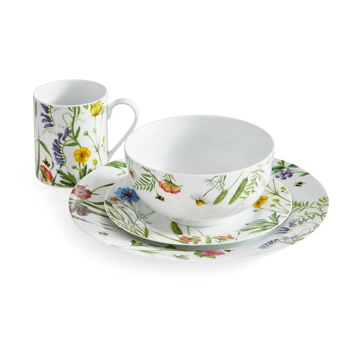 PORTMEIRION Home 16 Piece Dinner Set - Bumble Bee