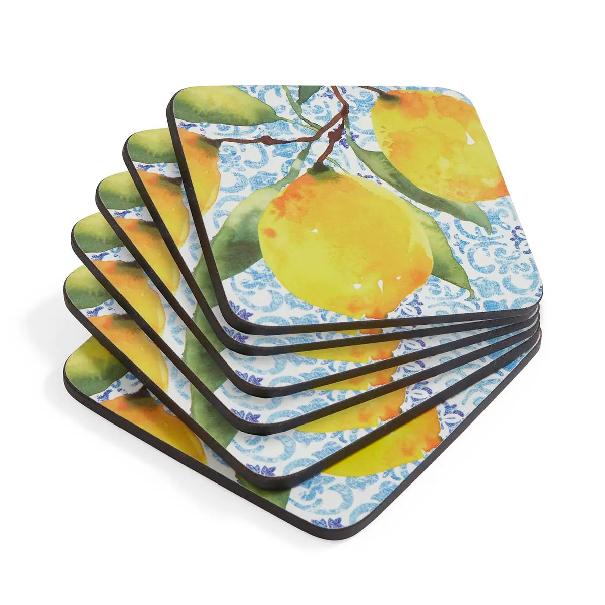 PIMPERNEL Amalfi Lemons - Set of 6 Coasters