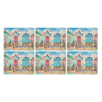 PIMPERNEL Beach Huts - Set of 6 Placemats