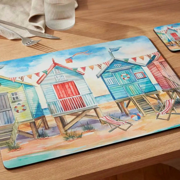 PIMPERNEL Beach Huts - Set of 6 Placemats