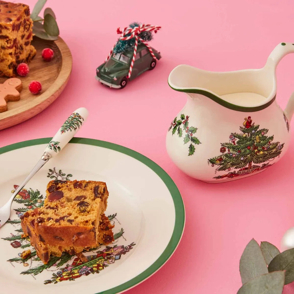 SPODE Christmas Tree Cream & Brandy Sauce Jug 220ml