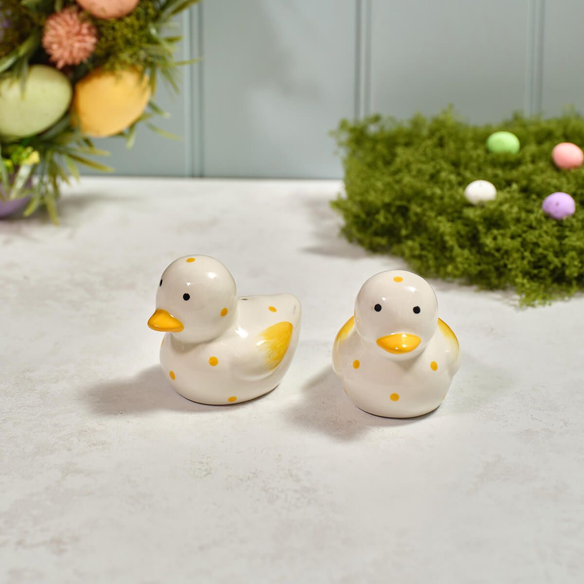 LANGS Easter Spotty Duck Salt & Pepper Set 7cm