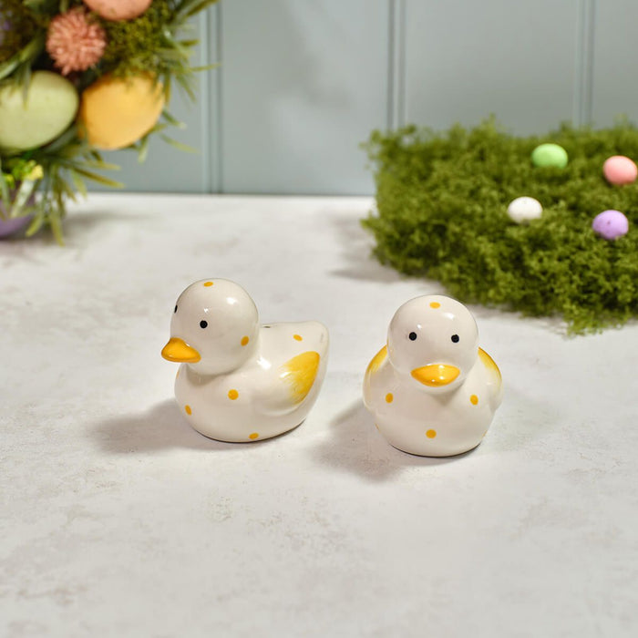 LANGS Easter Spotty Duck Salt & Pepper Set 7cm