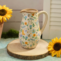 LANGS Floral Garden Illustrations Decorative Jug 22cm