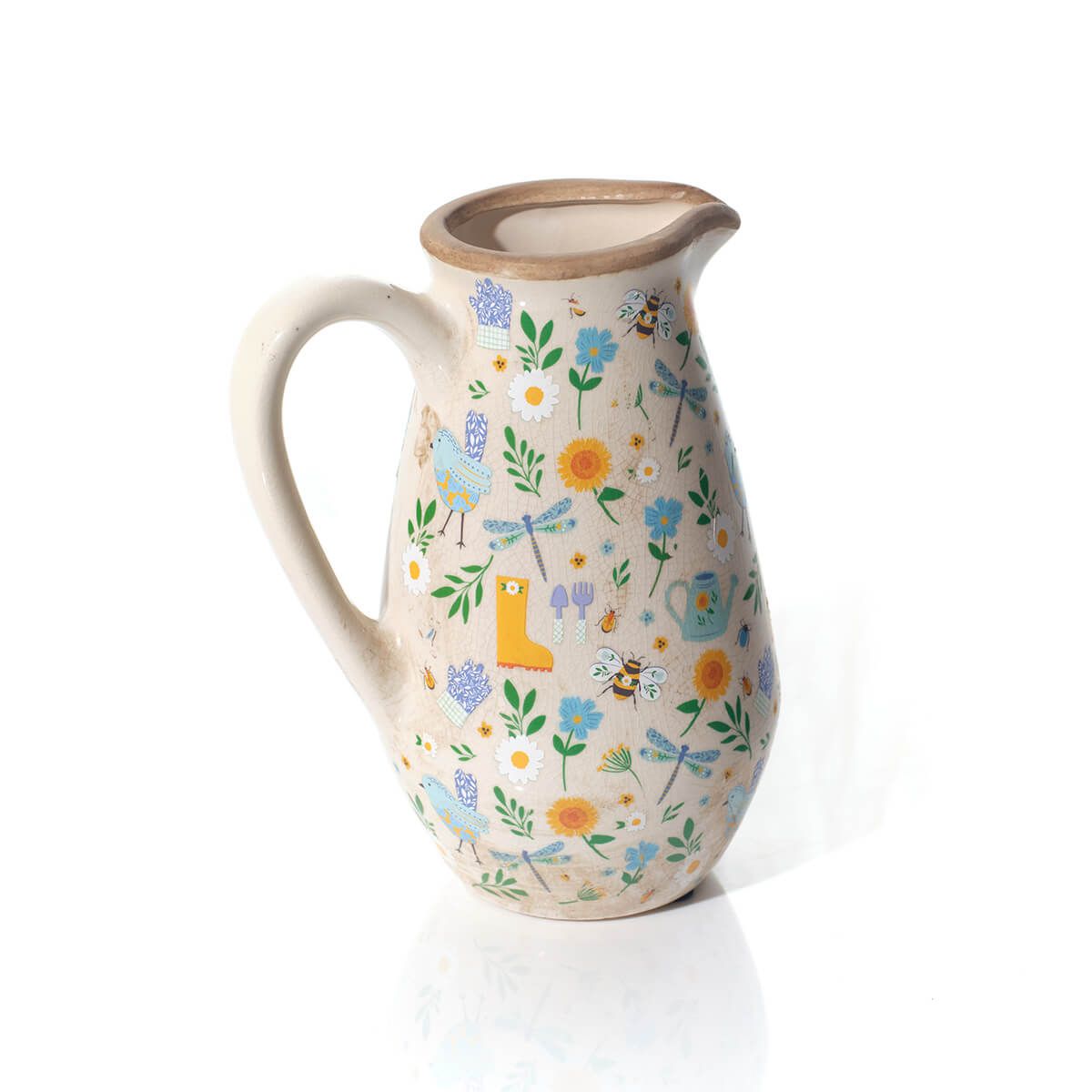 LANGS Floral Garden Illustrations Decorative Jug 22cm