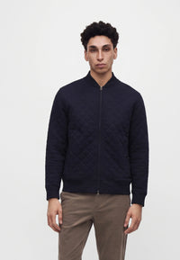 GANT Quilted Bomber Jacket - Navy
