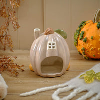 LANGS Harvest Home Pumpkin Tea Light House 16cm