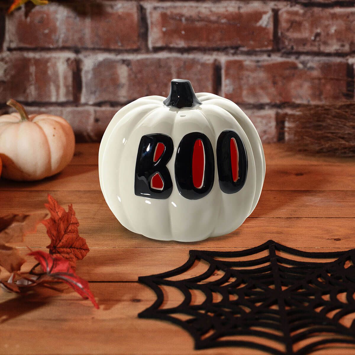 LANGS Spooktacular Boo LED Lantern with Changing Lights 43.5cm