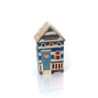 LANGS Beach Hut Stoneware Candle Holder 21.5cm