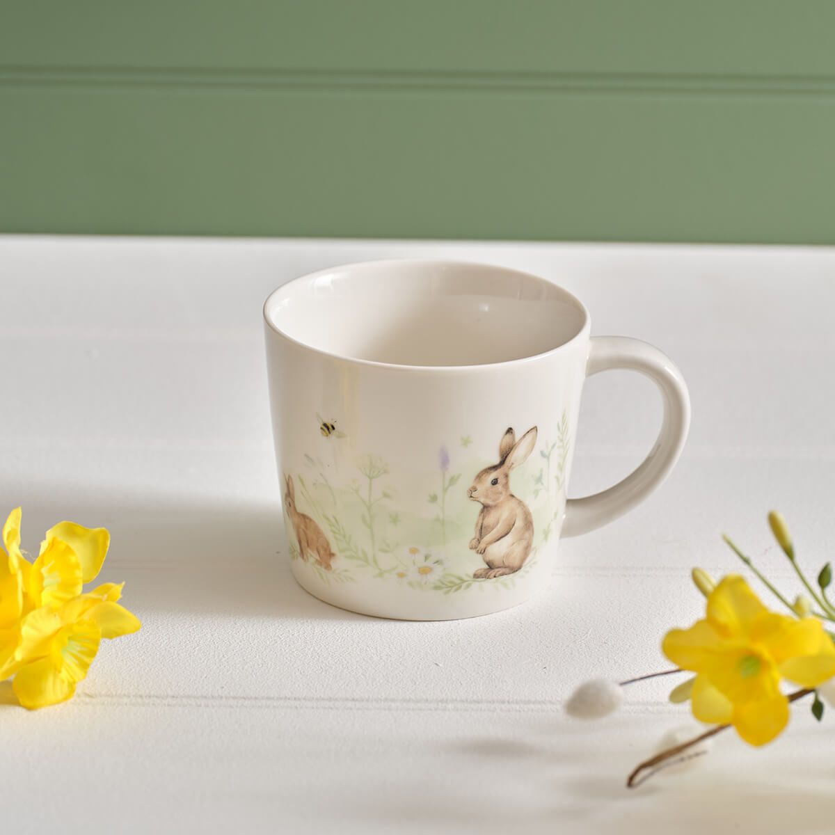 LANGS Meadow Fields Bunny Mug in a Gift Box