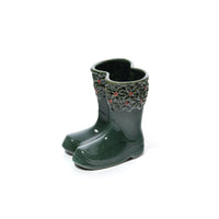 LANGS Christmas Holly Green Welly Boot Planter 15.5cm
