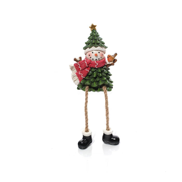 LANGS Snowman in Christmas Tree Shelf Sitter 9cm