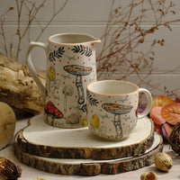LANGS Toadstool Tales Ceramic Handpainted Jug 15.5cm