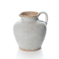 LANGS Antique Reactive Glaze Vase with Handle 20cm - Grey