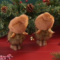 LANGS Woodland Noel Faux Fur Boy or a Girl Figurine 22cm - 1Pc