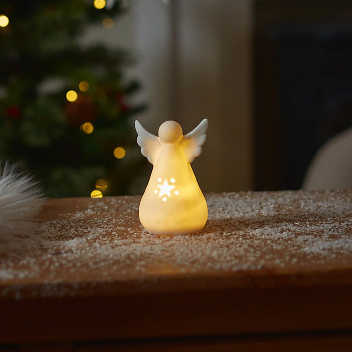 LANGS Christmas LED Cutout Angel Ornament 6.3cm