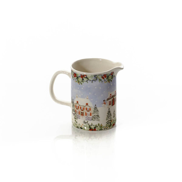 LANGS Christmas Cottage Scene Ceramic Jug 16.5cm