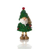 LANGS Jingle & Joy Christmas Tree Dressed Santa Figurine 22.5cm