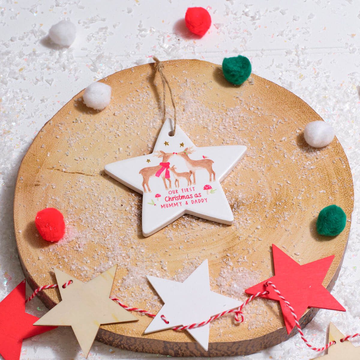 LANGS First Christmas as Mummy & Daddy Hanging Star