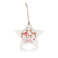 LANGS First Christmas as Mummy & Daddy Hanging Star