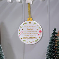 LANGS Winter Wonderland To my Teacher Hanging Ornament 10cm