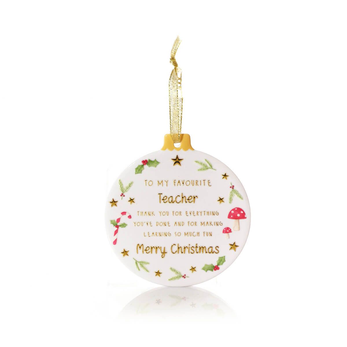 LANGS Winter Wonderland To my Teacher Hanging Ornament 10cm