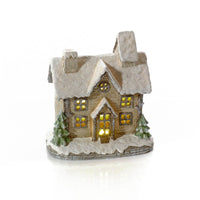 LANGS Christmas Cottage LED Snowy House 22.5cm