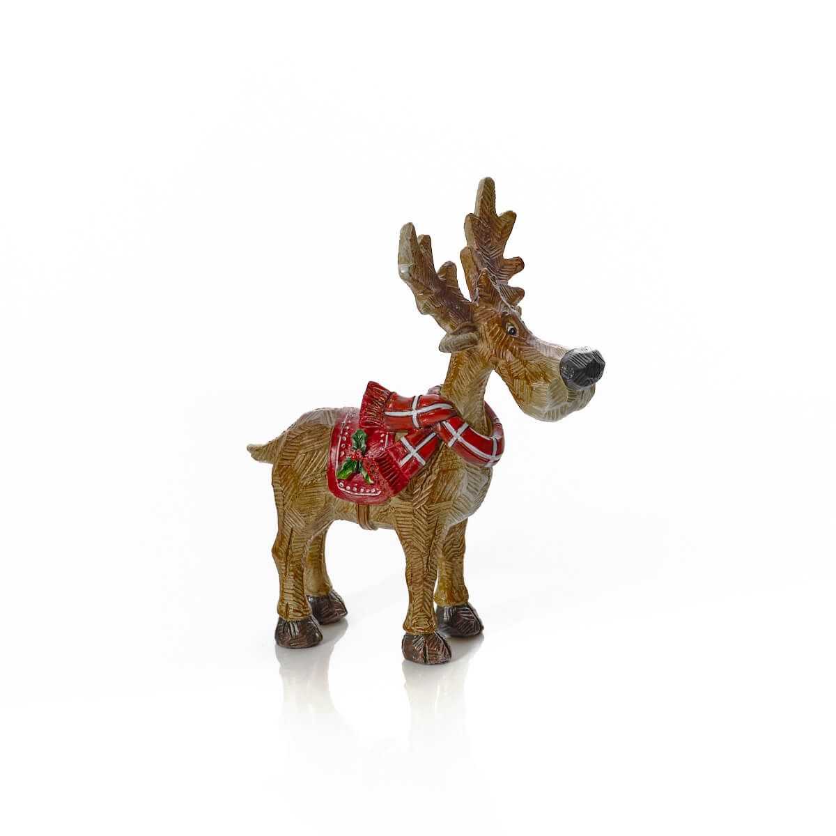 LANGS Frosted Forest Novelty Reindeer Small Figurine 18cm