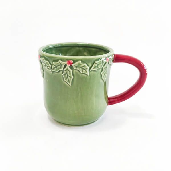 LANGS Christmas Holly Embossed Mug