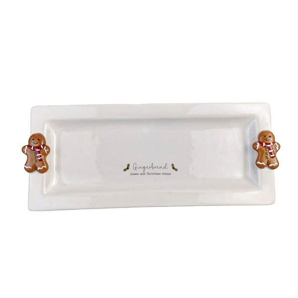 LANGS Christmas 3D Gingerbread Platter 28x12cm