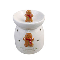 LANGS Christmas Ceramic 3D Gingerbread Wax Melt Burner 10cm