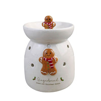 LANGS Christmas Ceramic 3D Gingerbread Wax Melt Burner 10cm