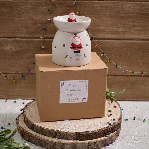 LANGS Christmas Ceramic 3D Santa Wax Melt Burner 10cm