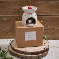 LANGS Christmas Ceramic 3D Santa Wax Melt Burner 10cm