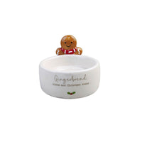 LANGS Christmas Gingerbread Ceramic Tealight Holder
