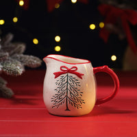 LANGS Merry Little Bows Debossed Ceramic Milk Jug