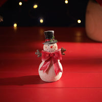 LANGS Snowman with a Bow Resin Ornament 13cm